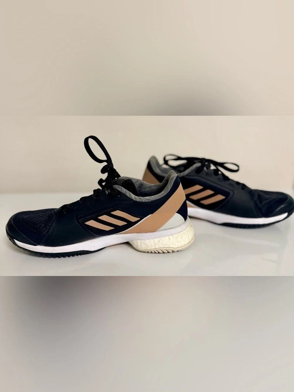 Adidas Barricade Boost x Stella McCartney  Black Pink sneakers Tennis Shoes 6